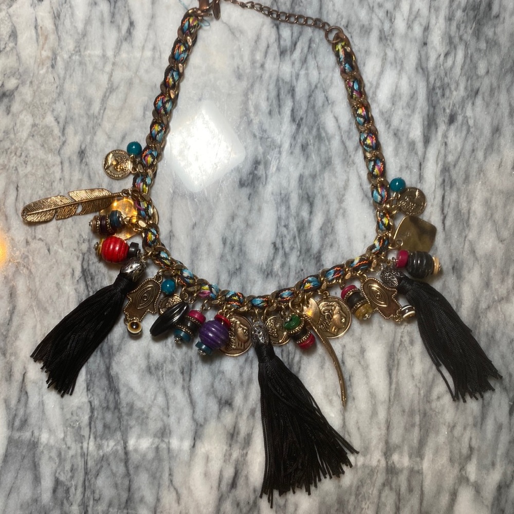 Aldo - statement necklace with tassels